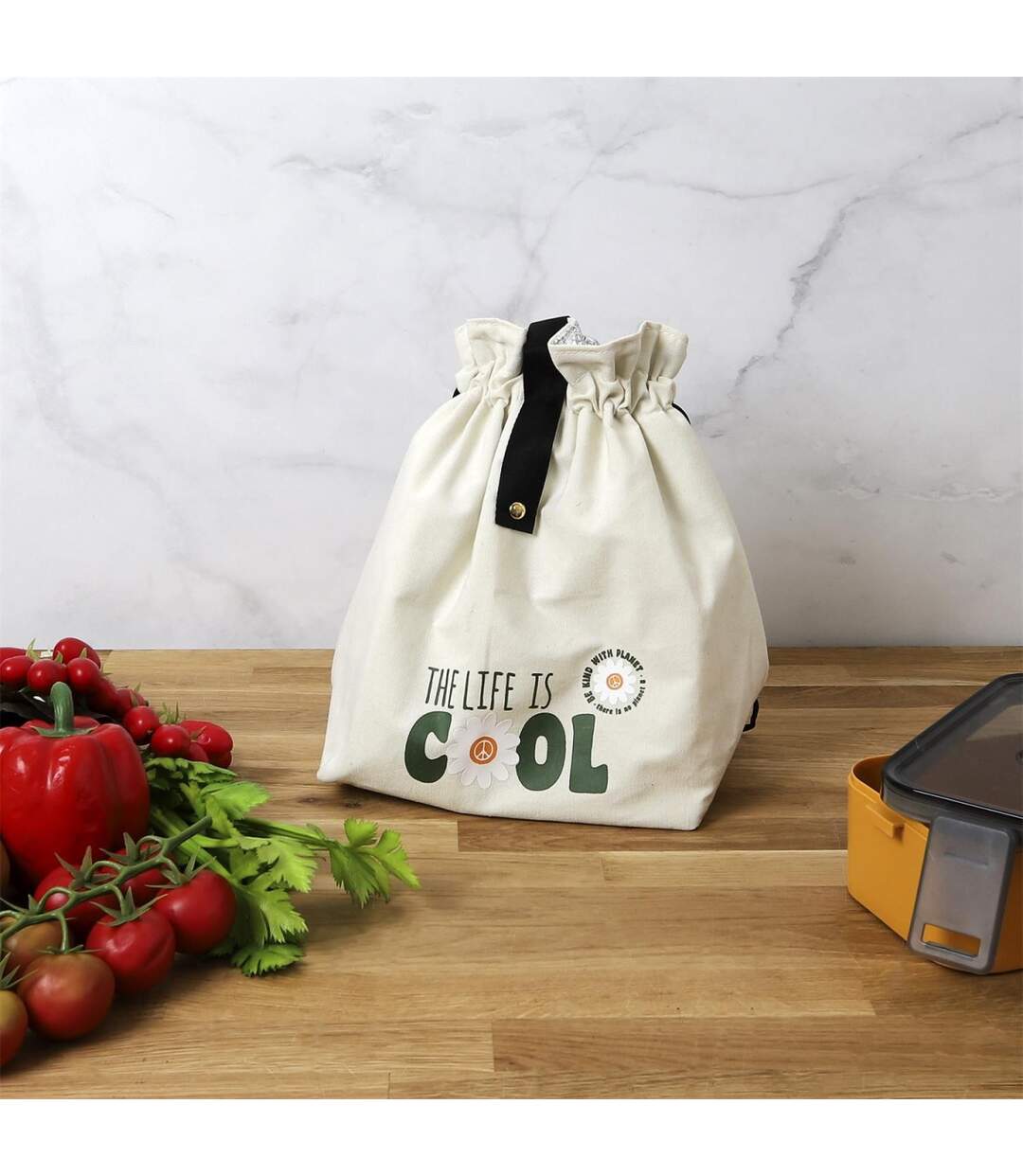 Sac Fraîcheur Life is Cool 34cm Naturel-5