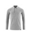 Mens Crossover Long-sleeved Polo Shirt Grey Mascot-1