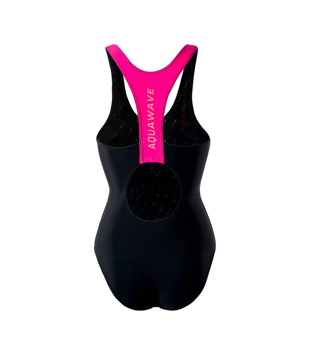 Maillot de bain 1 pièce asma femme noir / framboise vif Aquawave-2