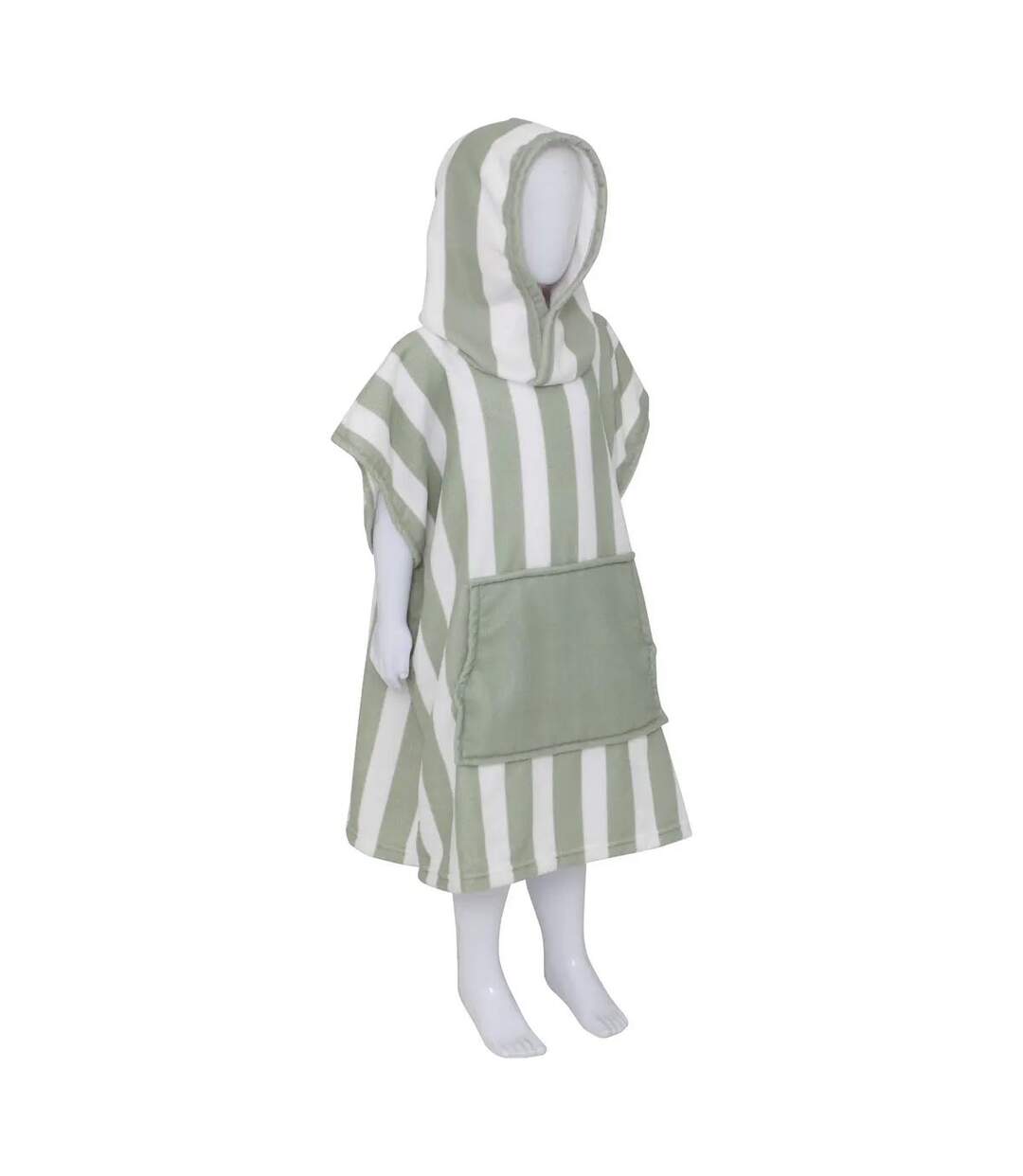 Poncho de Plage Enfant Wili 55x70cm Vert Céladon-1