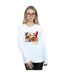 Disney Sweatshirt Womens/Ladies Mickey Mouse Building A Building (Blanc) - UTBI27424-2