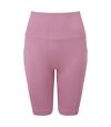TriDri Womens/Ladies Ribbed Seamless 3D Cycling Shorts (Mauve)