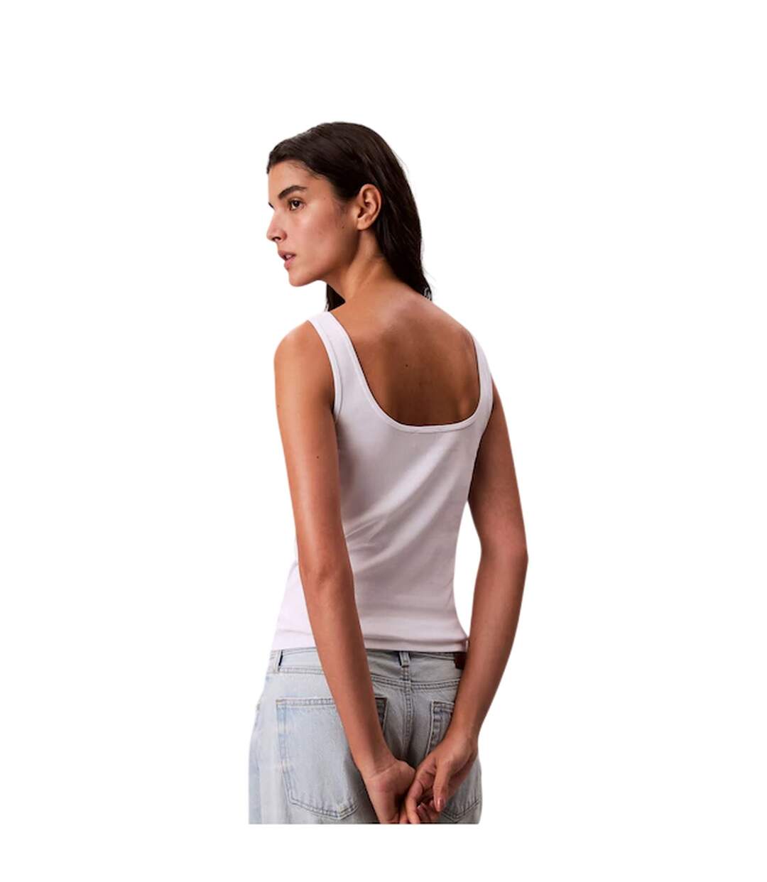 Débardeur Femme Blanc Calvin Klein-3