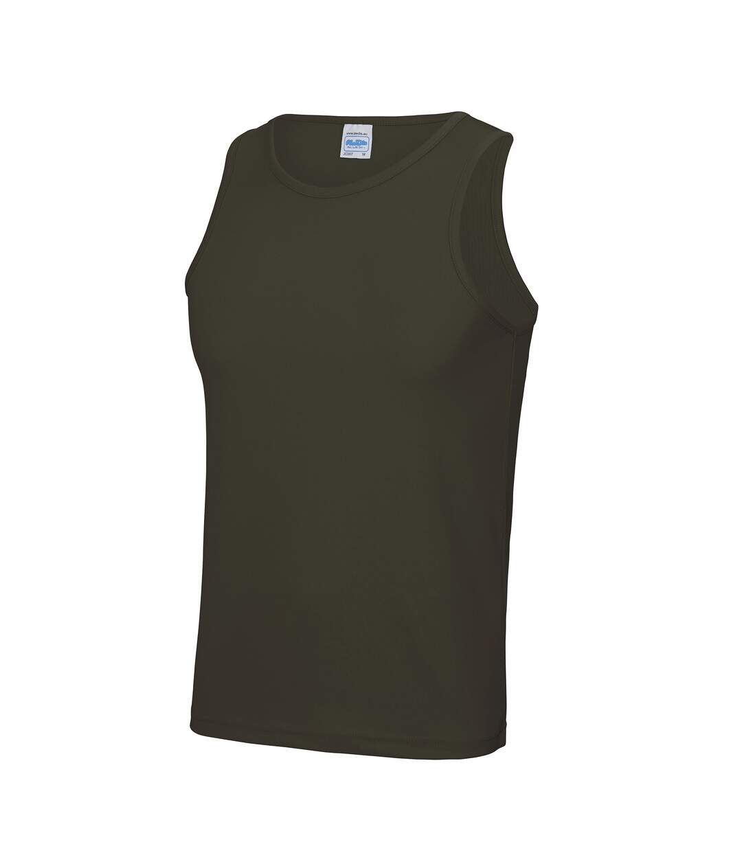 AWDis Just Cool Mens Sports Gym Plain Tank / Vest Top (Olive) - UTRW687