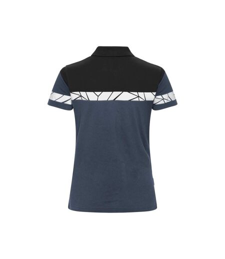 Womens/ladies Progression Pique Polo Shirt Navy Black Projob