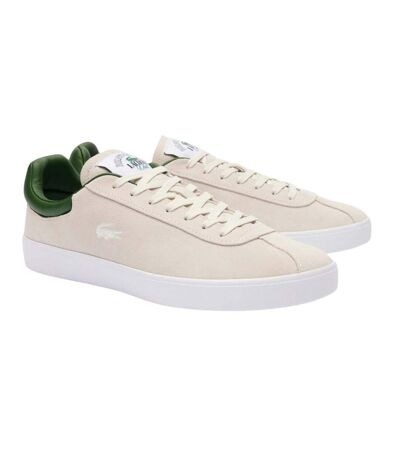 Mens Baseshot Leather Trainers White Lacoste