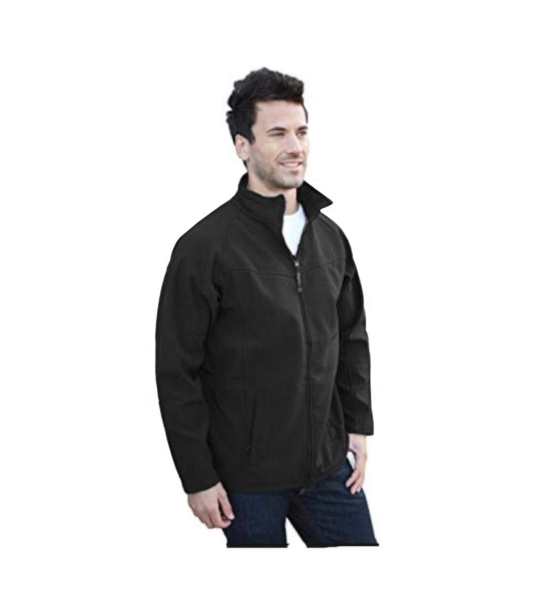 Veste Polaire Professionnelle Uproar Softshell Résistante Au Vent Pour Hommes Noir Regatta-1