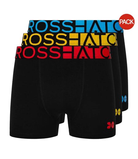 Boxers Dumas Homme Noir Crosshatch