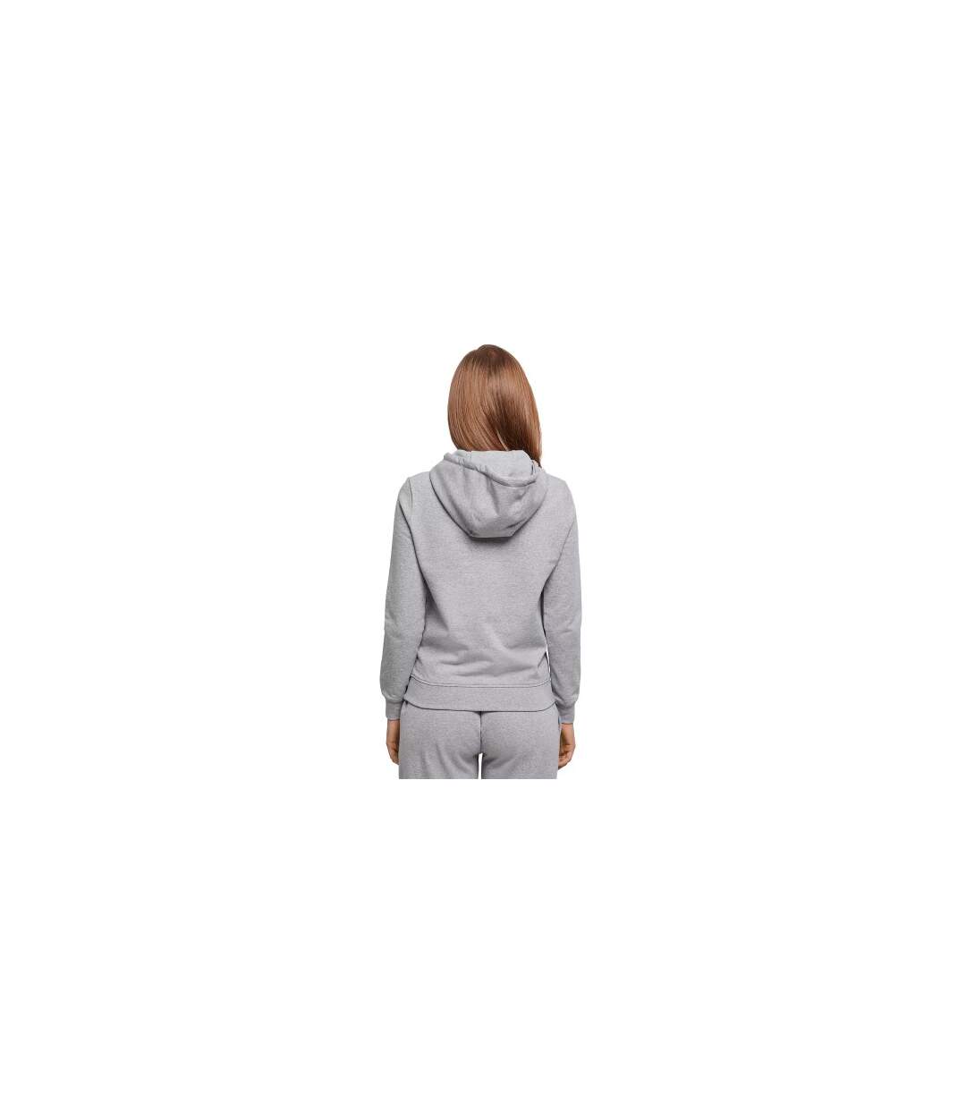 Womens/ladies Basic Hoodie Gris Chiné Build Your Brand-3