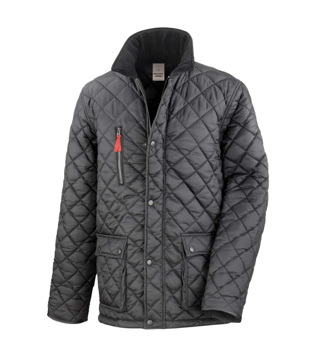 Mens cheltenham padded jacket black Result Urban-1