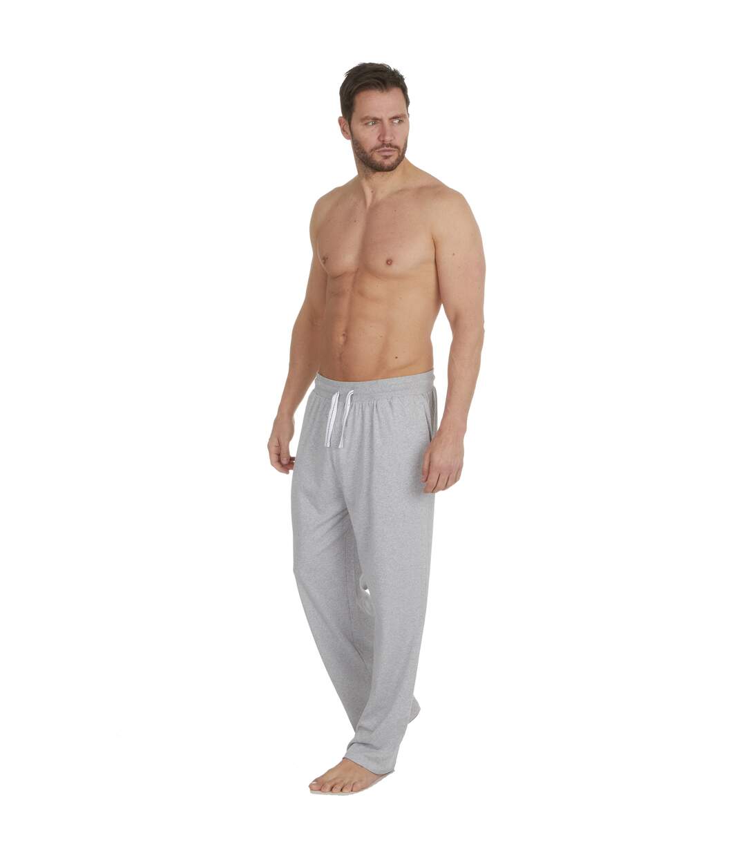 Pantalon de détente homme gris chiné Momentii-2