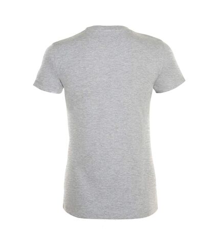 SOLS Womens/Ladies Regent Short Sleeve T-Shirt (Grey Marl) - UTPC2792