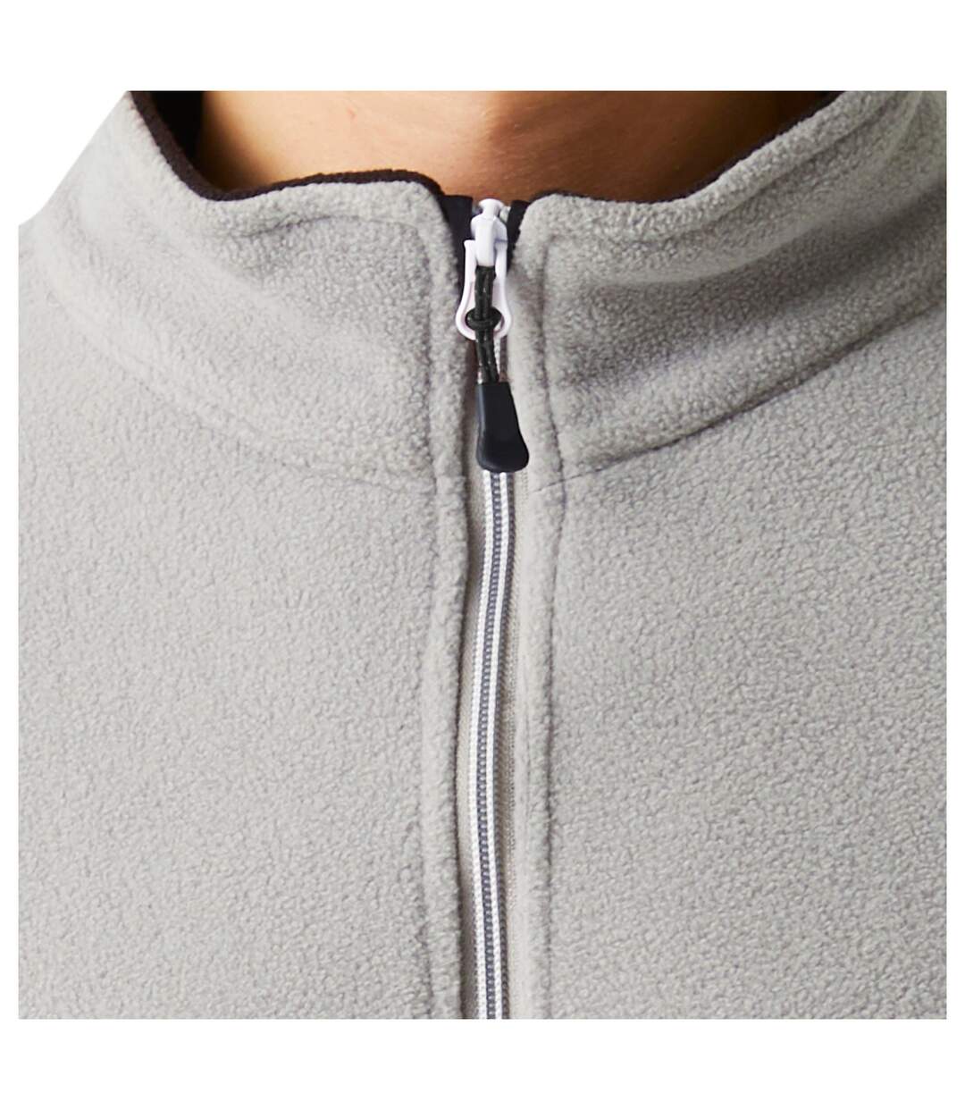 Mens Plain Double Layered Soft Shell Jacket Mineral Grey Black Regatta Professional-3