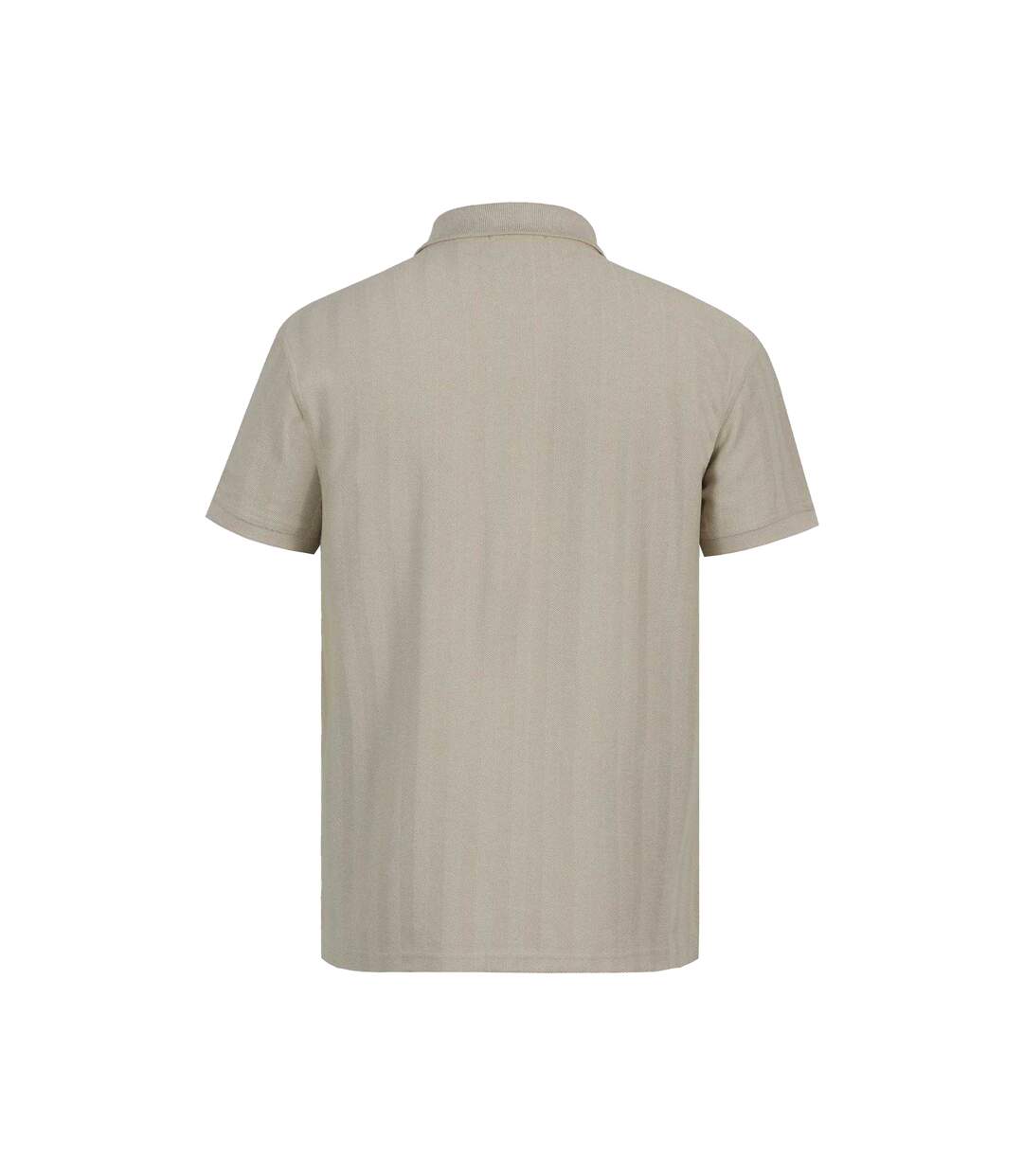 Mens Herringbone Cotton Polo Shirt Beige Jack Wills-2
