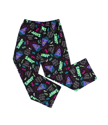 Pantalon De Détente Motif/style Imprimé Intégral Homme Noir Charbon Jaws