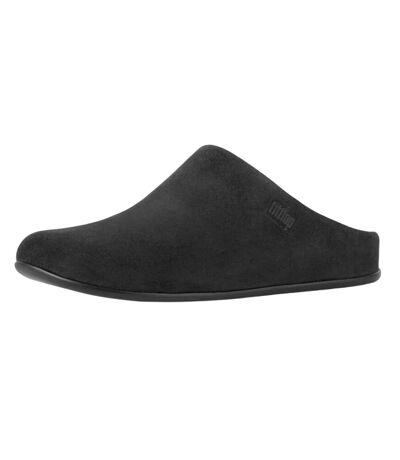 Womens/ladies chrissie suede slippers black FitFlop