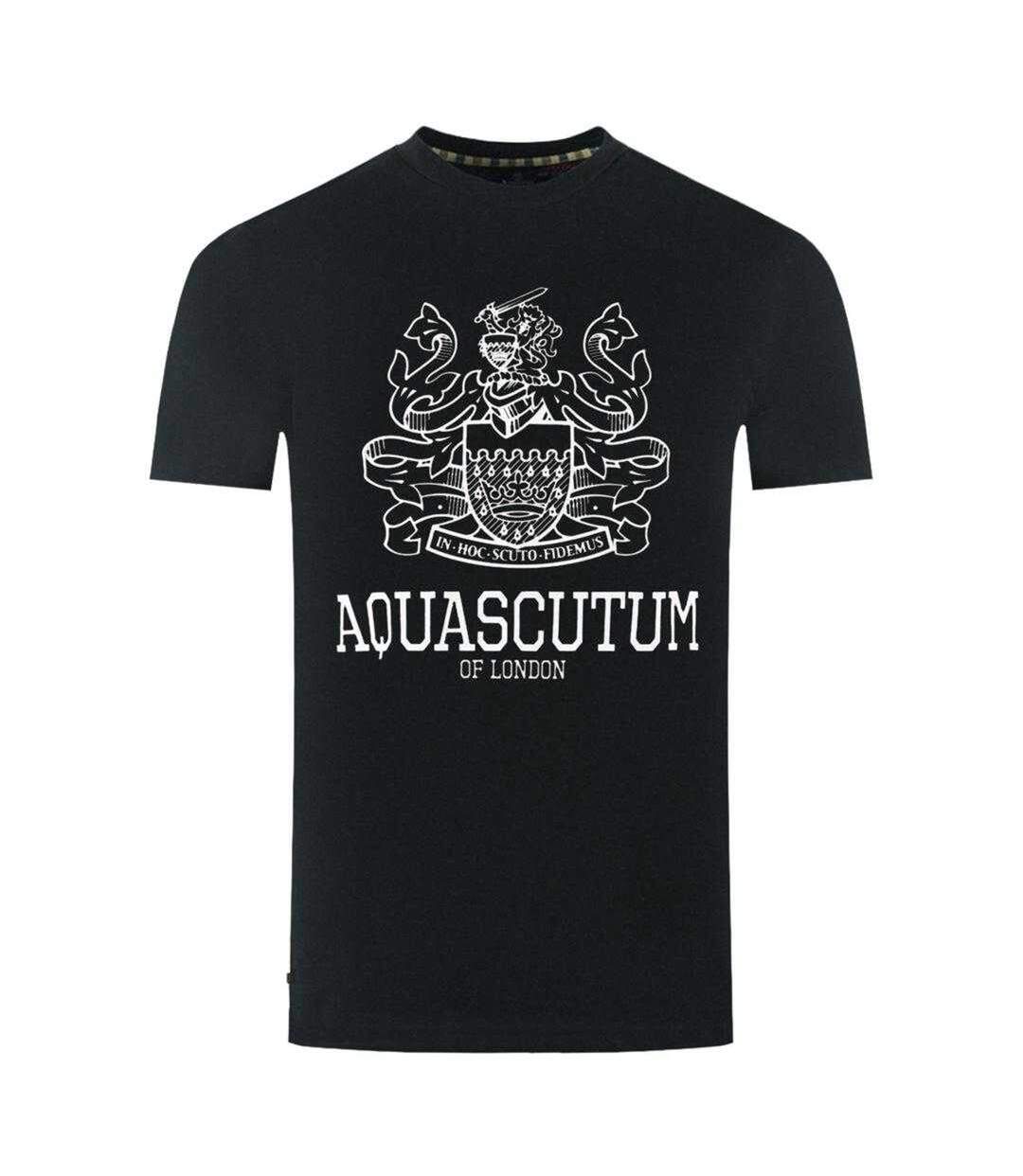 T-shirt London Aldis Homme Noir Aquascutum-2
