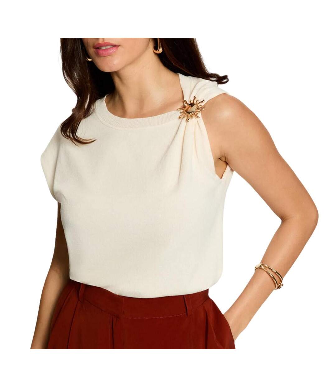 Top ecru femme morgan mchoco-1