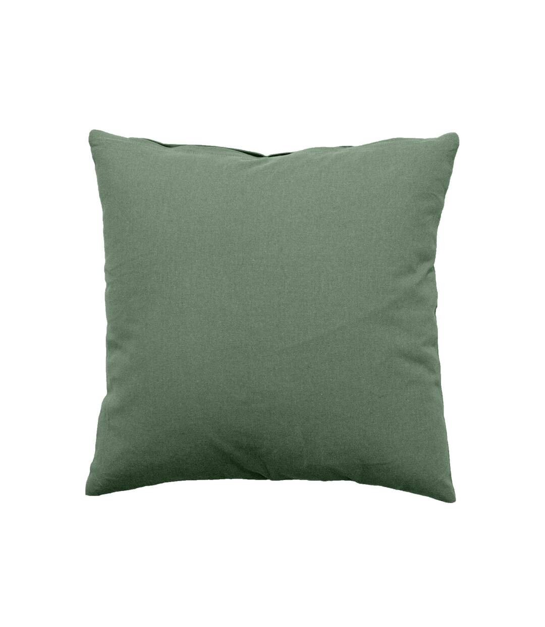 Petit Coussin déhoussable Panama - 40 x 40 cm - Vert argile-1