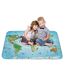 Tapis enfant ULTRA DOUX MAPPEMONDE en polyester doux et soyeux Fait en Europe