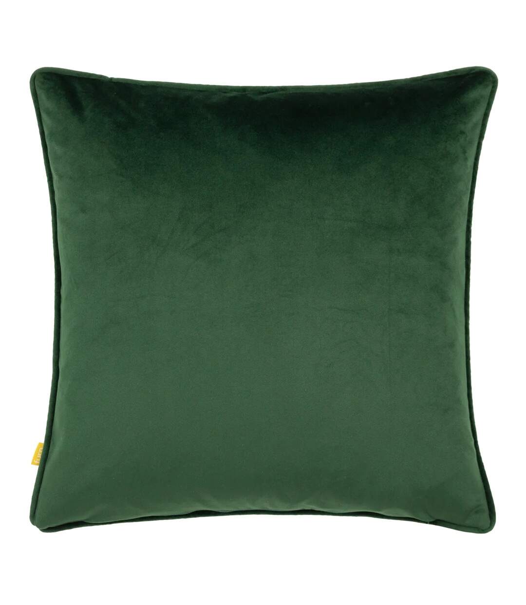 Buckthorn piped velvet bear cushion cover 43cm x 43cm green Furn-2