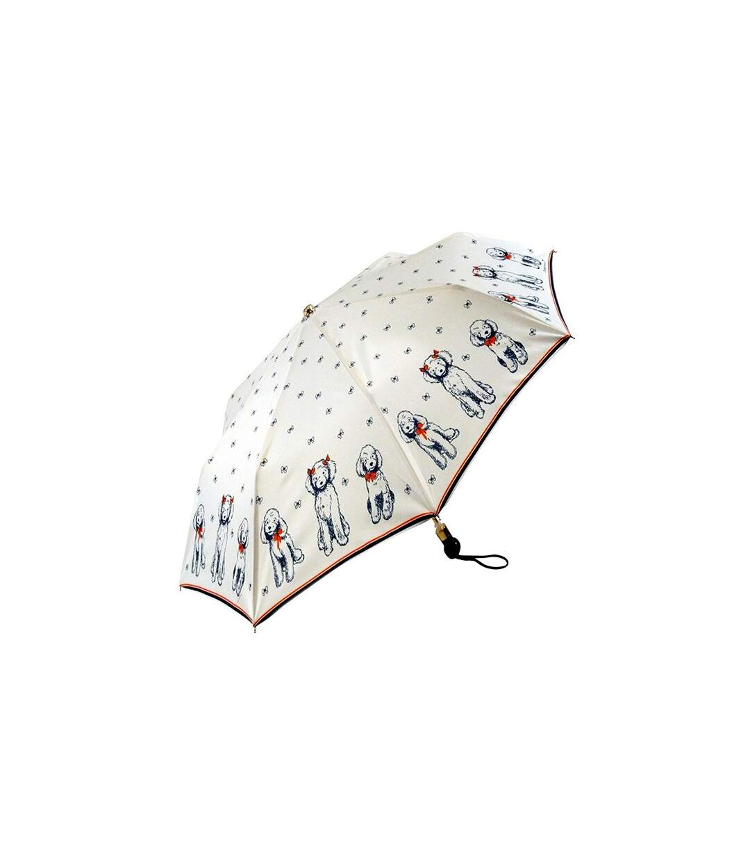 Le Parapluie Français - Parapluie pliant Chien fripon - blanc - 7955-1