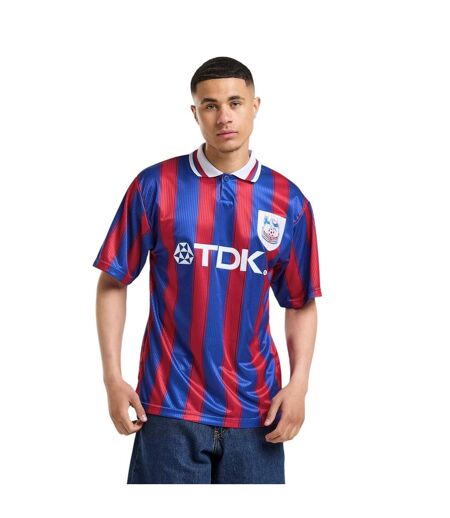 Mens Crystal Palace Home Jersey Red Blue Score Draw