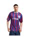 Mens Crystal Palace Home Jersey Red Blue Score Draw-4