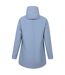 Womens/ladies april longline waterproof jacket blue Mountain Warehouse-2