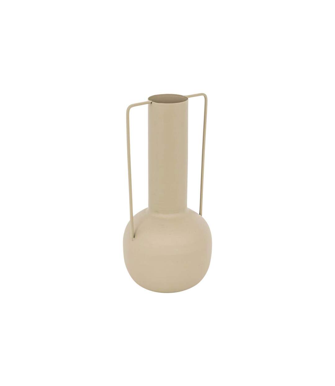 Vase Design en Métal Sylvain 29cm Beige Lin-1