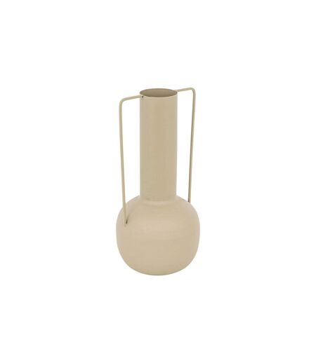 Vase Design en Métal Sylvain 29cm Beige Lin