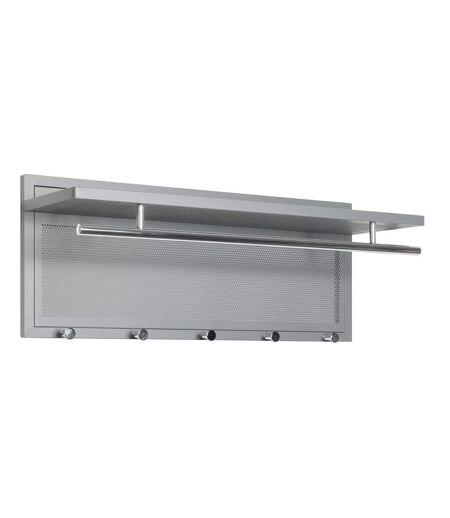 Patère Murale en Métal Paulo 75cm Gris