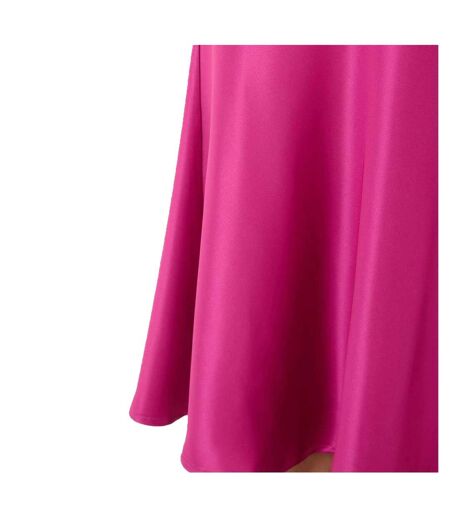 Womens/ladies Satin Maxi Skirt Pink I Saw It First