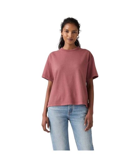 Womens/ladies Vintage Cotton T-shirt Berry Levis