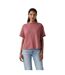 Womens/ladies Vintage Cotton T-shirt Berry Levis-4