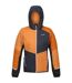 Doudoune À Capuche Motif/style Blocs De Couleurs Trutton Homme Orange Anthracite Regatta-1