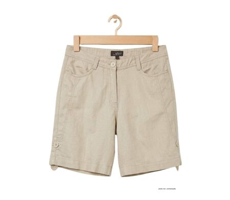 MAYFLOWER MINDY1 : Short en lin pour femme au confort modulable