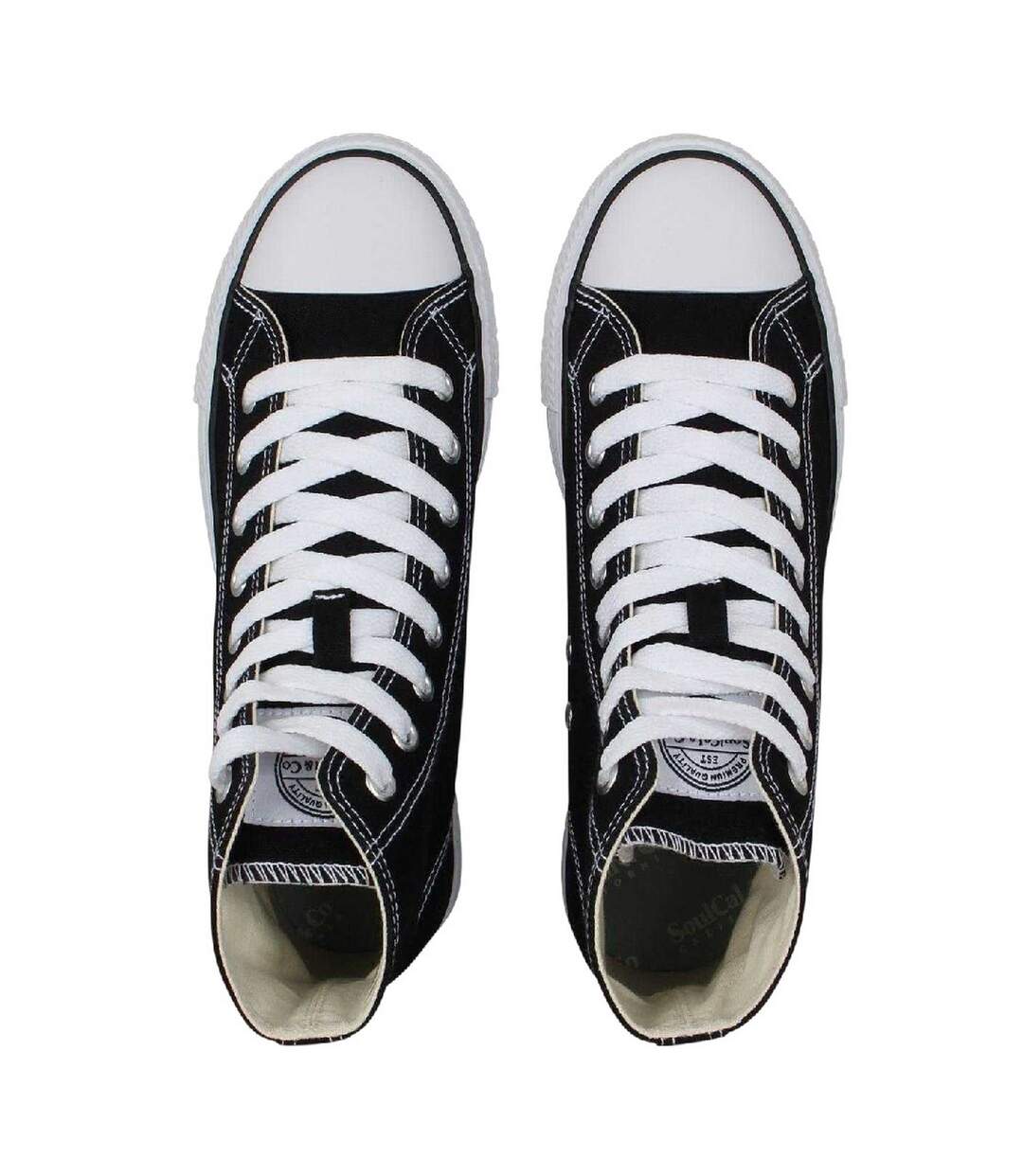 Baskets Montantes Femme Noir Blanc SoulCal-4