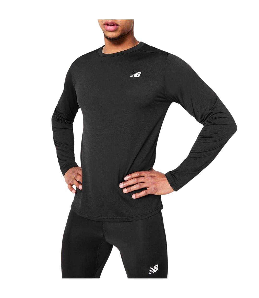 T-shirt Manches Longues Core Run Homme Noir New Balance-4