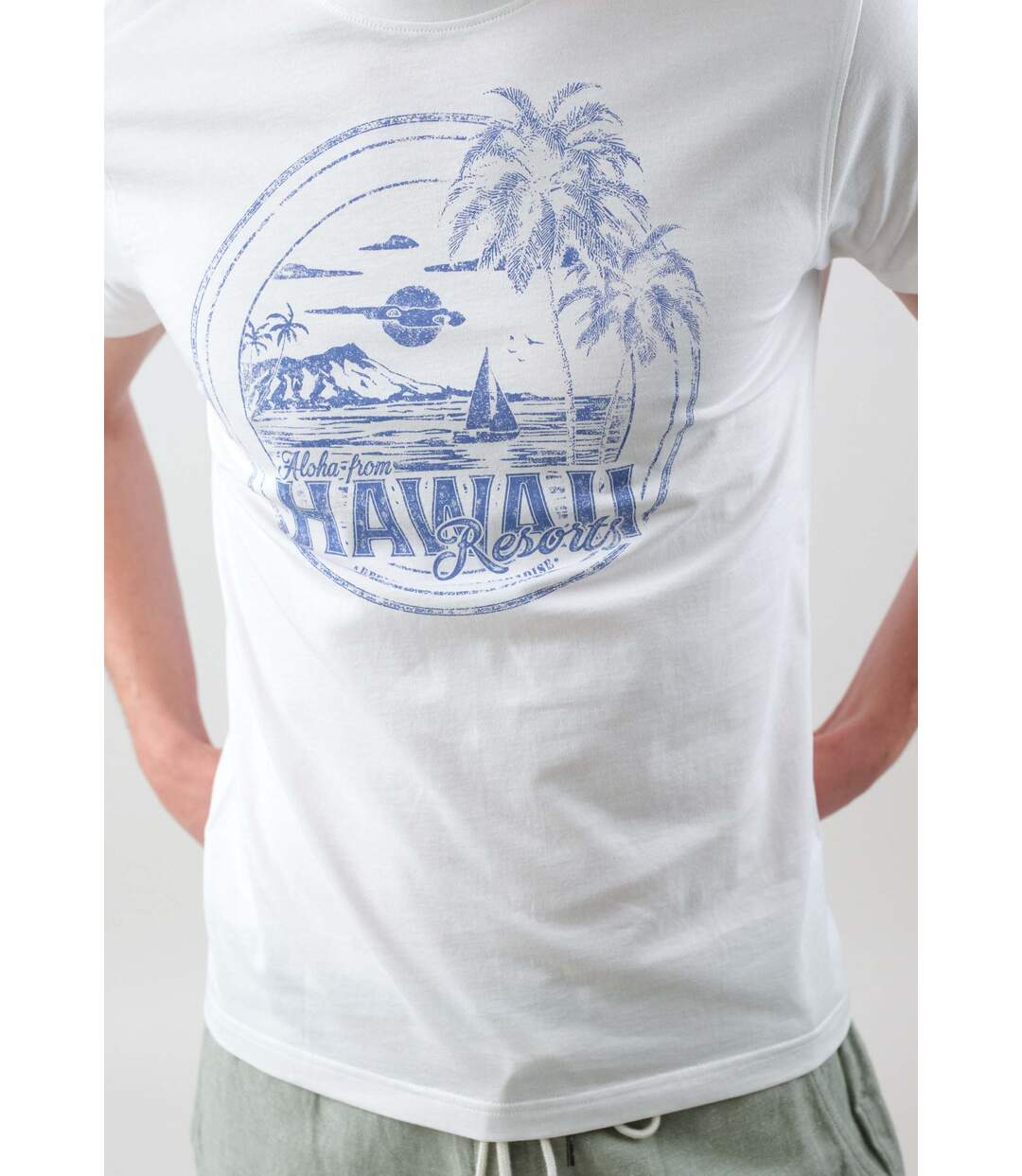 T-shirt tropical pour homme homme en coton MAHALO-3