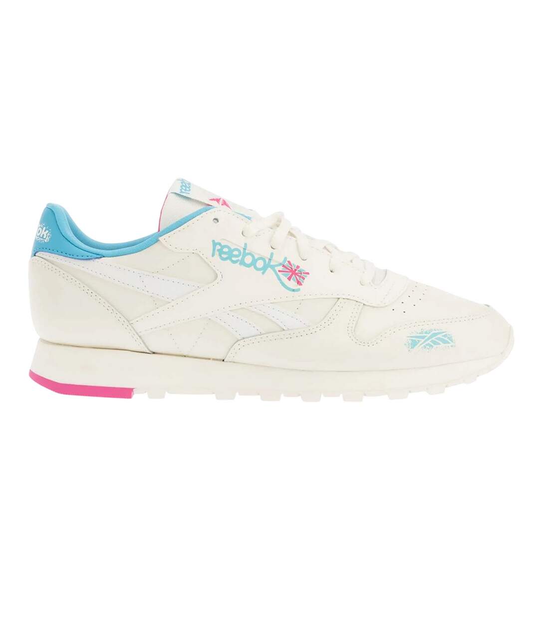 Baskets classic femme blanc / bleu Reebok-3