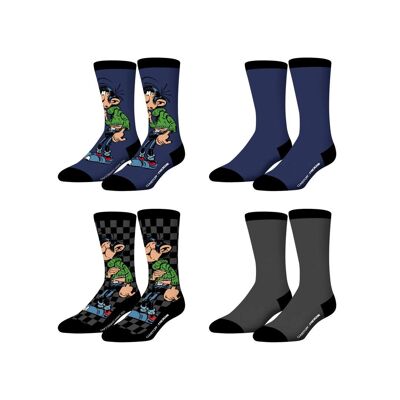 Lot de 4 paires de chaussettes Gaston Lagaffe Freegun