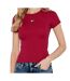 T-Shirt rose foncé femme tommy hilfiger badge - l-1