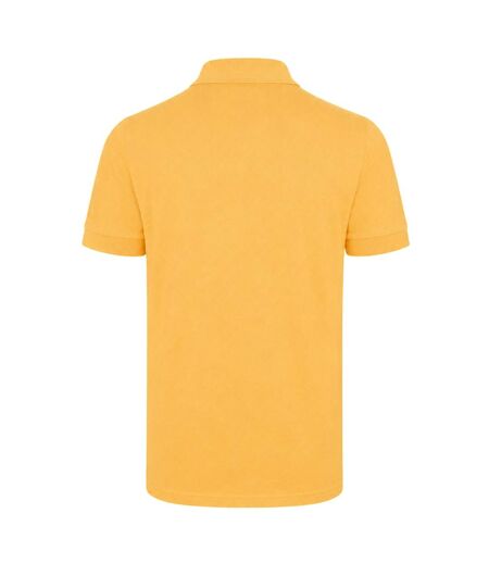 Mens Firenze Cotton Polo Shirt Medium Orange Boss