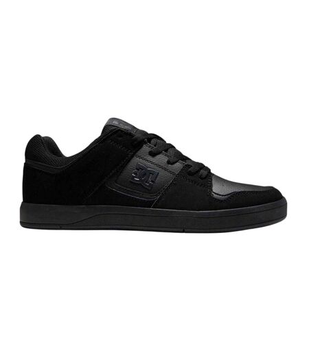 Mens Cure Basket Homme Flat Skate Shoes Triple Black DC