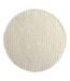 Tapis Déco Texturé Rond Niklas 200cm Blanc-1