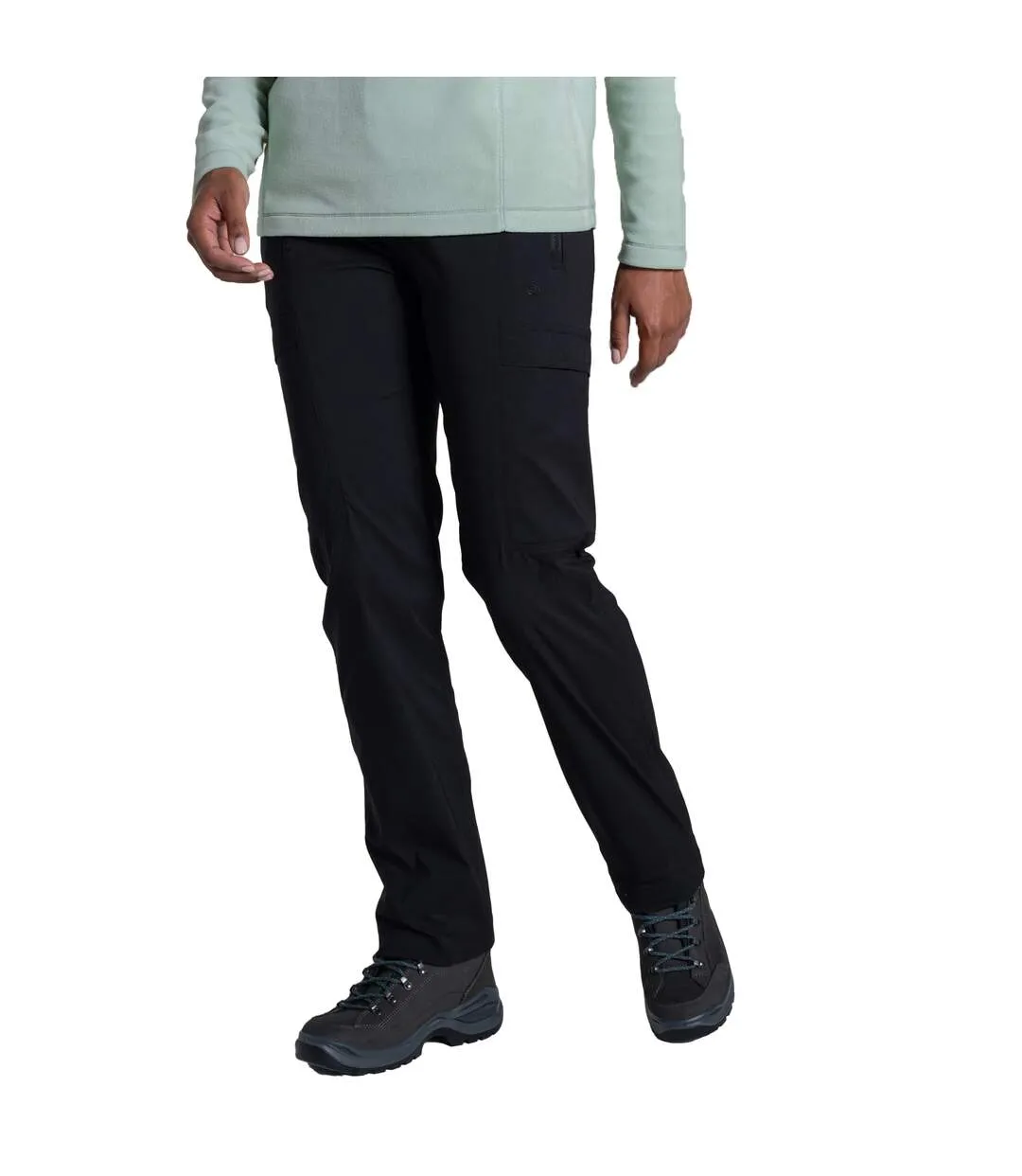 Womens/ladies Kiwi Pro Cargo Trousers Black Craghoppers-1