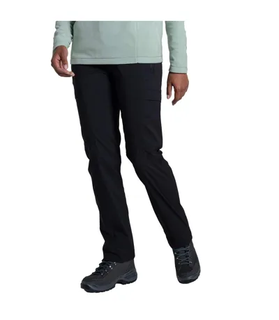 Womens/ladies Kiwi Pro Cargo Trousers Black Craghoppers