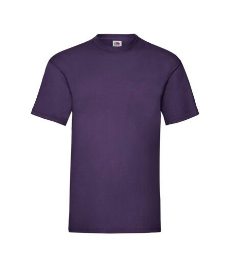 Mens Valueweight T-shirt Purple Fruit Of The Loom