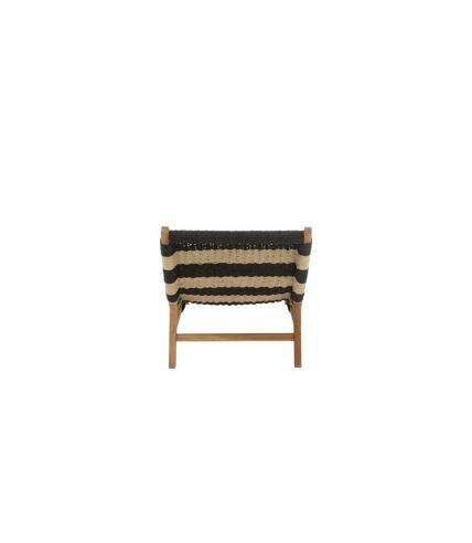 Transat avec Coussin Lombok 168cm Noir & Naturel